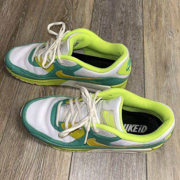 NIKE NikeID AIR MAX Athletic Shoes Mens US Size 9.5 White Green 653533-901 - Picture 7 of 12